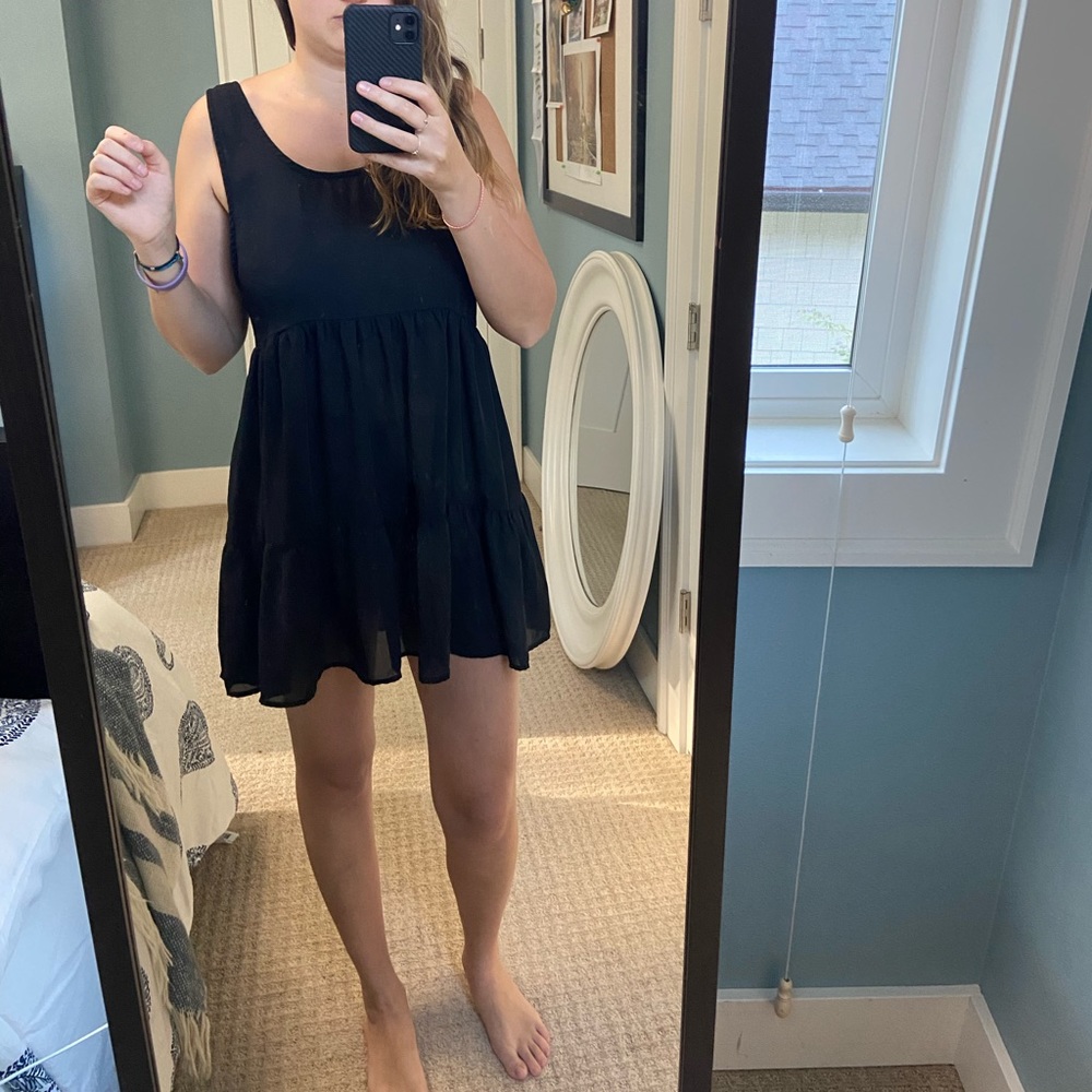 Toby Black Swim Cover Up !